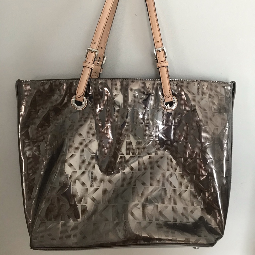 Silver Michael Kors purse